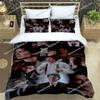 TV Series Popular The Vampire Diaries Damon Salvatore Bedding Set King Size Duvet Cover 3D Print Cozy Soft Bed Sheet Set Adult