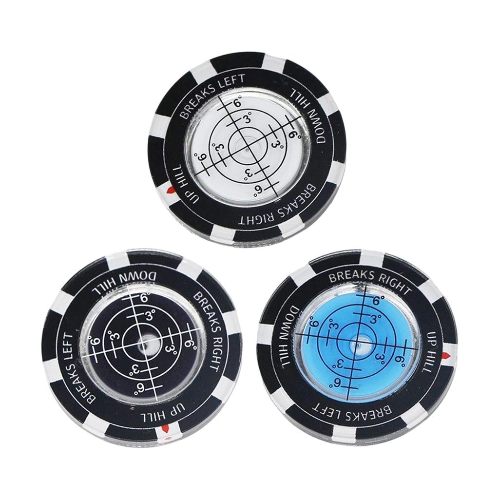 High Accurate Golf Ball Marker for Improved Putting Skills Round Spirit Level for Enhancing Accuracy