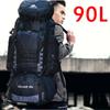 90L 80L Reisetasche Camping Rucksack Wandern Armee Klettern Taschen Bergsteigen Große Kapazität Sport Tasche Outdoor Militär XA857WA