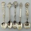 Retro Elegances Alloy Crafted 5Pcs Multifunctional Spoons Kitchen Utensils Collection Antique Relief Kitchen Accessorie