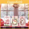 Candy Christmas Food Packaging Bags Holiday Party Decor With Adhesive Stickers