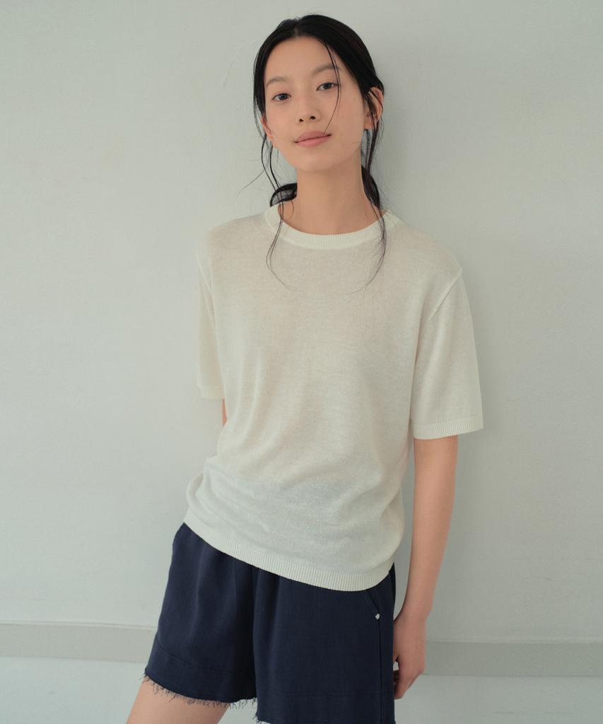 Wednesday Oasis For Woman Rowan Linen Round Half Knit_Ivory(Wc26Kn04)