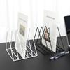 Nordic Triangle Book Holder & Desktop Organizer - Stylish Student Bookshelf & Storage Rack