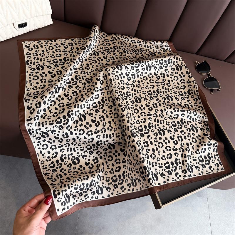 Fashion Classic High Quality Leopard Print Square Scarf Women S Neck Accessory
