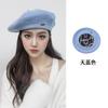 Große Größe 60 cm Wollbarett Wintermützen für Damen Warm halten Mode Malerhut Damen Einfarbige Boina Lässige Beanie Große Größe