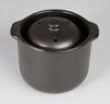 Sento Senka Pottery CeraCook Microwave Rice Cooker (Double Lid) Black Glaze (1.5 cups) 10-05