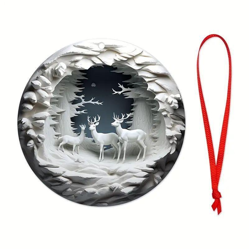 Vibrant Acrylic Car Hanging Decorations And Christmas Tree Ornaments For Festive Spirit