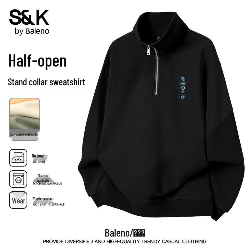 

Baleno Men s S&K Series JPB Fantasy Planet X Stand-Collar Knit Sweatshirt 3XL