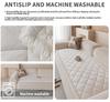 White Diamond Patterned Sofa Cushion Short Plush Thick Sofa Cover Anti Cat Scratch Anti Slip One-piece Straight Sofa Towel Four Season Universal