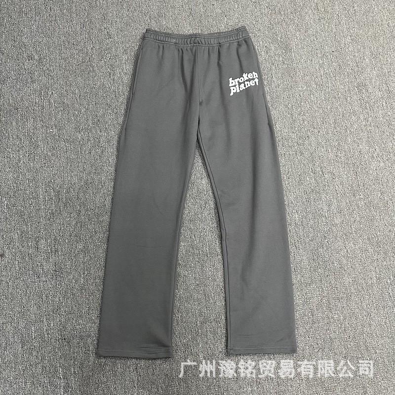 Broken Planet Oversized Hoodie Jogger Set Mens Streetwear Cotton Fleece Letter Puff Print Loose Fit Winter