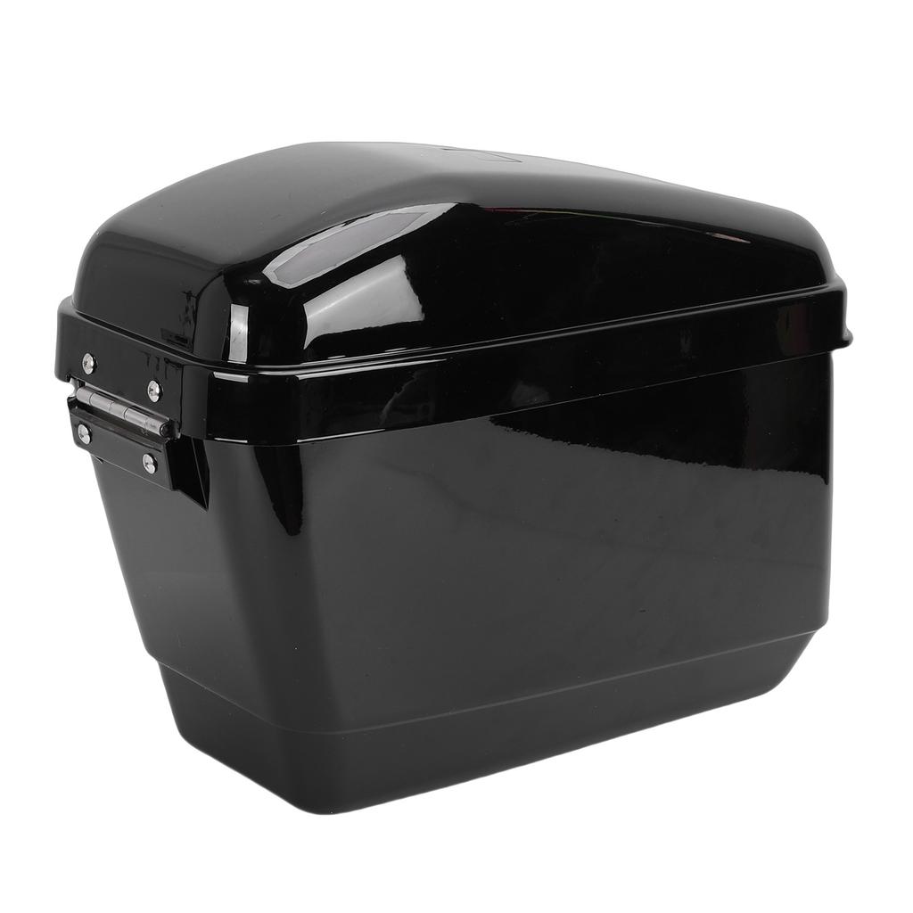 Motorcycle Hard Saddle Bags 45L with Lock Liner Mounting Kit Sturdy ABS Plastic   Motorcycle   Side Storage Box Glossy Black