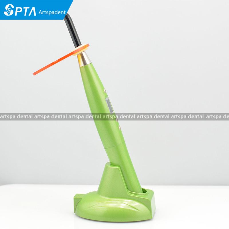 LED Dental Curing Light with Color Pen-type Fiber Optic Guide and Resin
