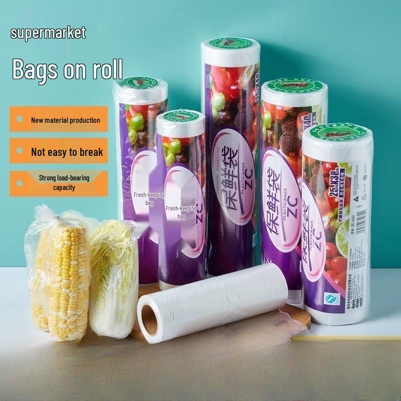 OIMG Disposable Transparent Kitchen Food Bags