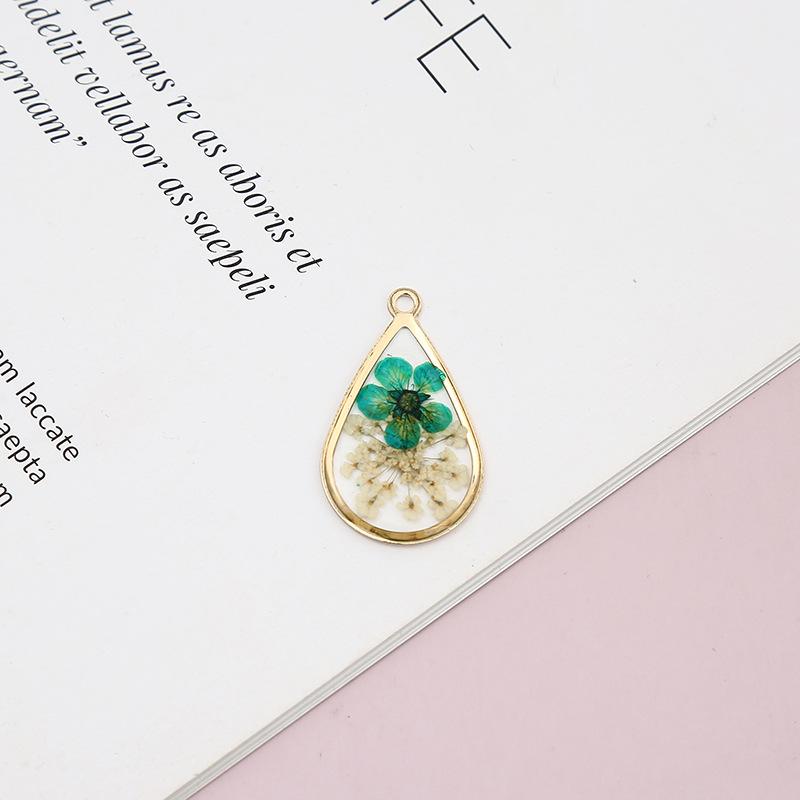 Womens Earrings Pendant 2023 Blingbay Retro Trend Transparent Resin Natural Dried Flower Earrings Fashion Jewelry Accessories Modern Jewelry Gifts