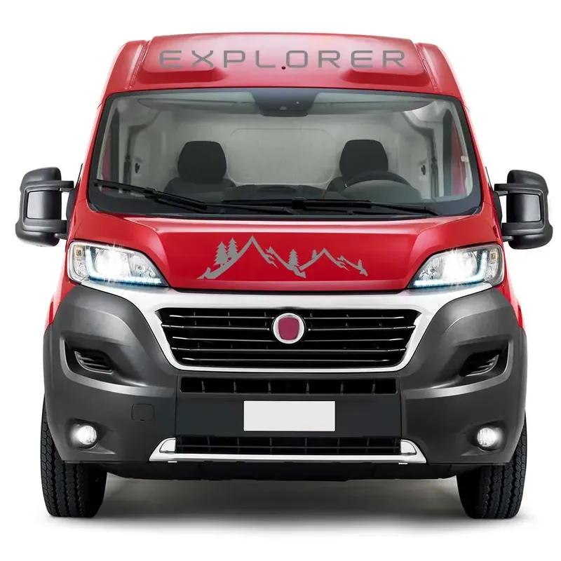 Autoaufkleber Berge Wohnmobil Grafiken Vinyl-Abziehbilder für Fiat Ducato Peugeot Boxer Citroen Jumper Camper Van Tuning Zubehör