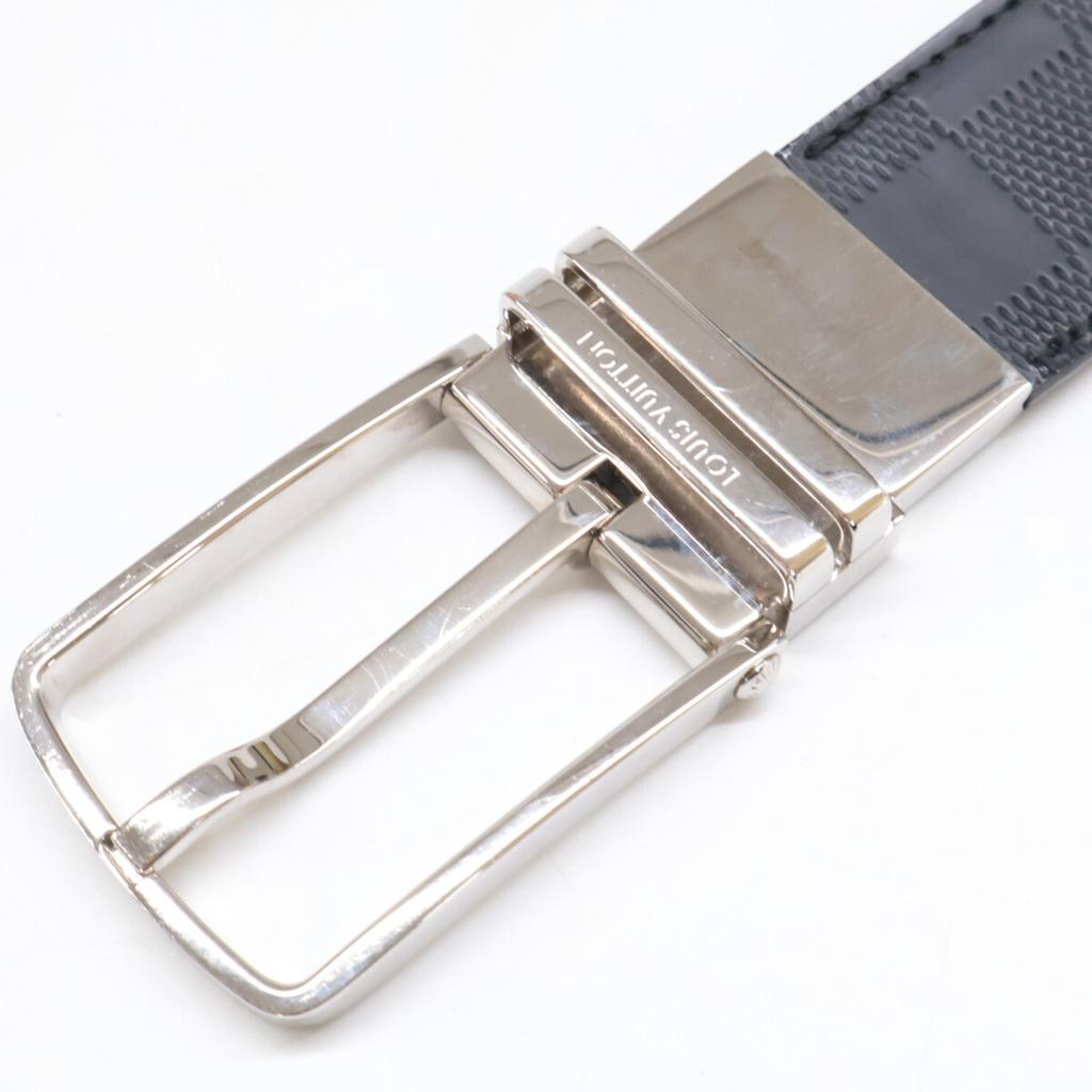 Louis Vuitton M9674 Santur Boston Damier Infini Belt 95/38 Black / SilverUsed