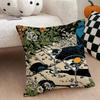 Cocktail glass print Cushion Cover Natural Linen Double Sided Print  Throw Pillow Case for Sofa Couch Home Decor