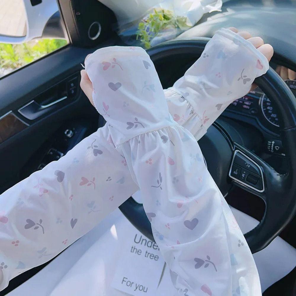 Breathable Arm Sleeves Cooling Material UV Protection Sleeves Outdoor Sports