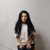 Halloween cos Ball Party Makeup Adult Costume Beauty Face Latex Full Face Mask with Simulated Hairpiece