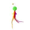Cat Feather Toy Accessories False Mouse Worm Toy with Bell Kitten Cat Toys Interactive Replacement Refill Foam Ball Training