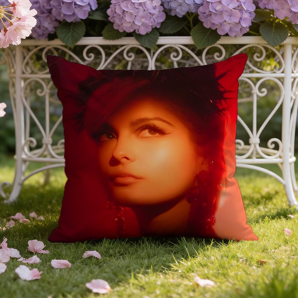 American singer Bebe Rexha Cushion Cover Home & Car Dual-Scene Pillow Cover: Reversible for Premium Comfort 30X30cm