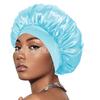 Women's wide-brimmed high-elastic hat satin nightcap hair shower cap high-end material satin hair cap