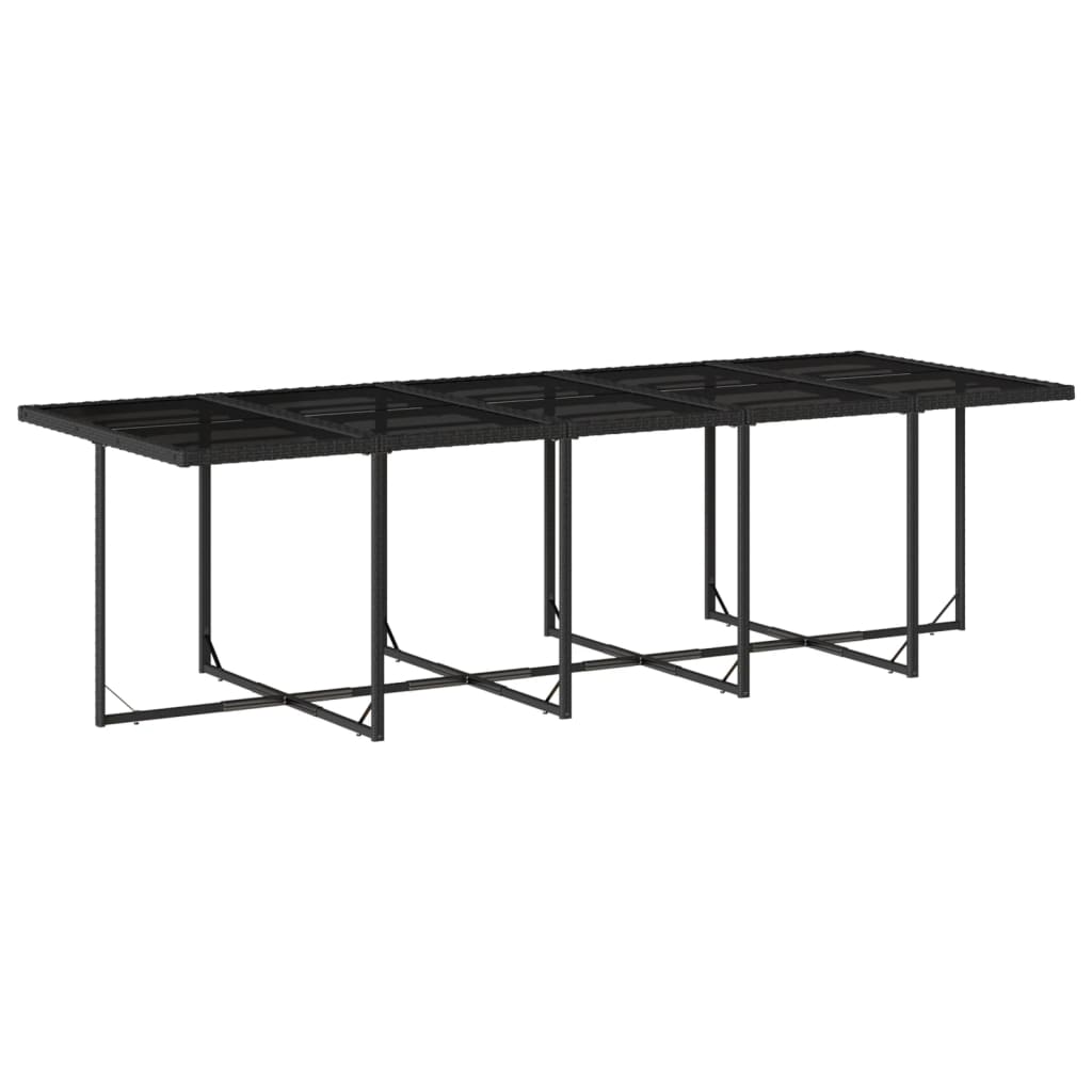 Vidaxl 15-Cz. Garden Furniture Set With Cushions, Black, PE Rattan