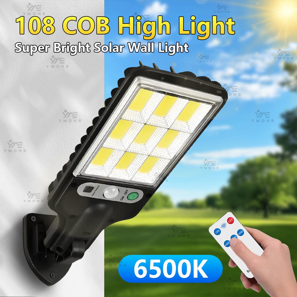 Big Led High Power Solar Street Lamp for Outdoor Garden Lighting Solar Sensor Lamp Outdoor Led Spotlights Decoration Wall Lights