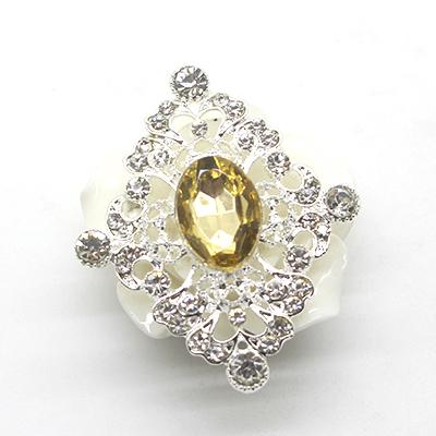 New Fashion 10Pcs 40*46mm Metal Acrylic Crystal Rhinestone Buttons For Craft Embellishment Diy Clothing Decorative Accessories