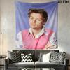 Harry Styles Wall Tapestry Aesthetic Wall Hanging Printed Fabric Blanket Decorative Tapestries for Bedroom Living Room Home Decor