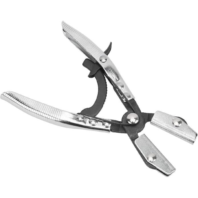 Hose Pinch Off Plier, Line Pinch Off Plier Ratcheting Jaws Swiveling Universal for Automobile Radiator Brake Coolant Pipes(8in)