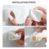 Self Adhesive Curtain Rod Bracket Towel Rack Holder