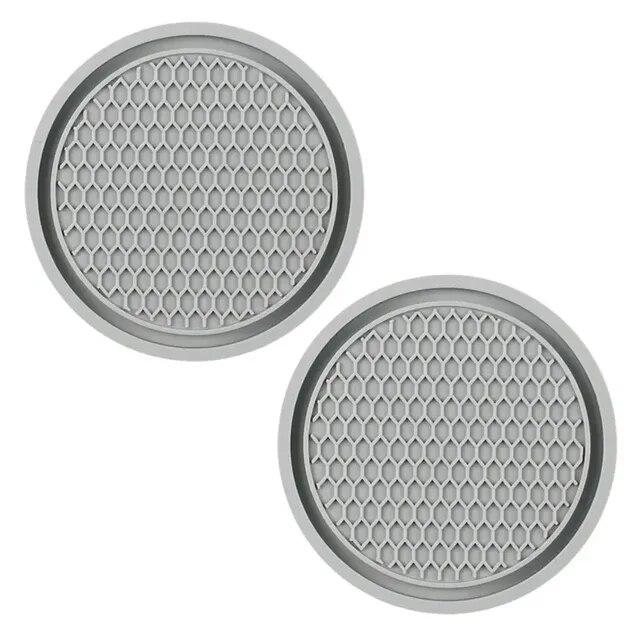 2Pcs Car Non-slip Water Cup Pad Diamond Rhinestone Decor For Car Bottle Holder Coaster Auto Interior Decoration Accessorie Tools
