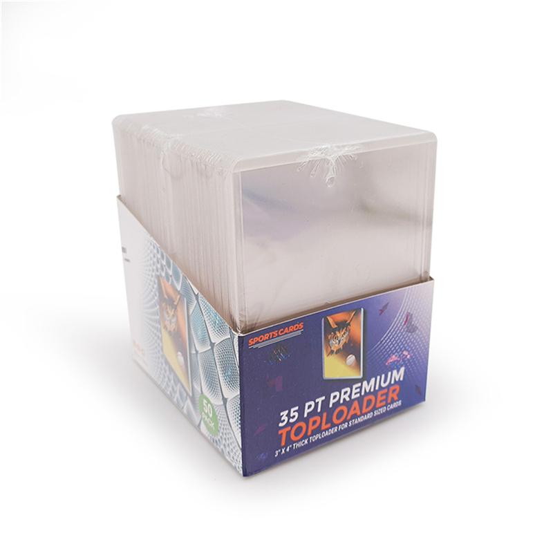 25pcs Hard Plastic Card Sleeves Waterproof Collector Card Holder Protectors Cover PVC Card Bag Multi-function Storage Card Hold