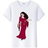 Blusa da Donna Cartone Animato Disney Kawaii Principessa Rapunzel T-shirt Estive Y2k Harajuku Coreane Abbigliamento Oversize Camicie da Ragazza
