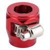 Hose Finisher Clamp Pipe End Cover Fitting Adapter Clip Connector 8AN for Fuel Oil  Gas Air LineRed