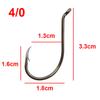 200pcs 8299 High Carbon Steel Fishing Hooks Black Offset Octopus Beak Bait Fishhook Size 1 2 6 8 2/0 3/0 4/0 5/0 6/0 7/0 8/0 9/0