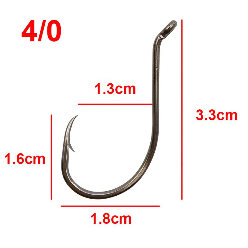 200pcs 8299 High Carbon Steel Fishing Hooks Black Offset Octopus Beak Bait Fishhook Size 1 2 6 8 2/0 3/0 4/0 5/0 6/0 7/0 8/0 9/0
