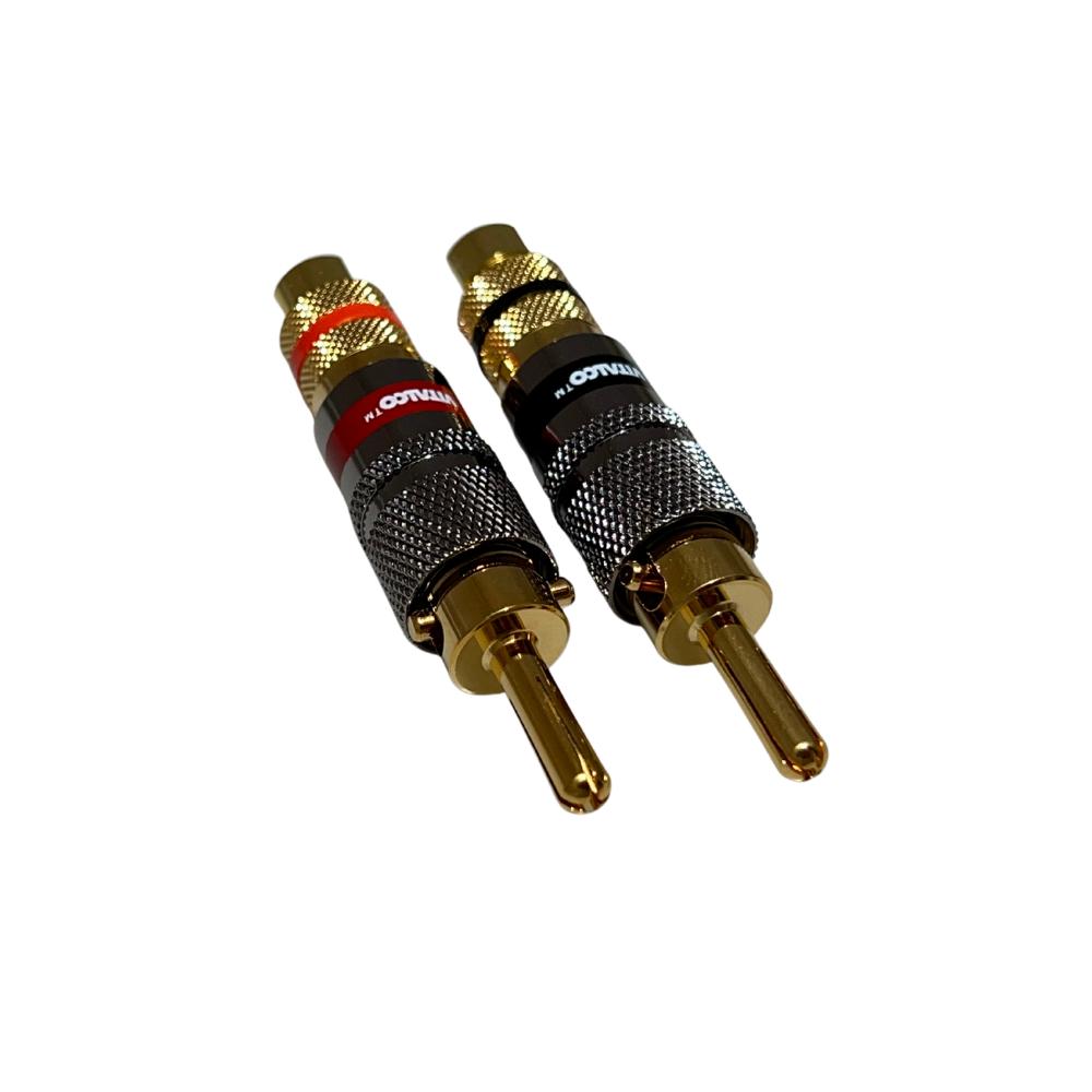 Professional Speaker Banana Plug 6mm Set of 2 Vitalco (Wg1)