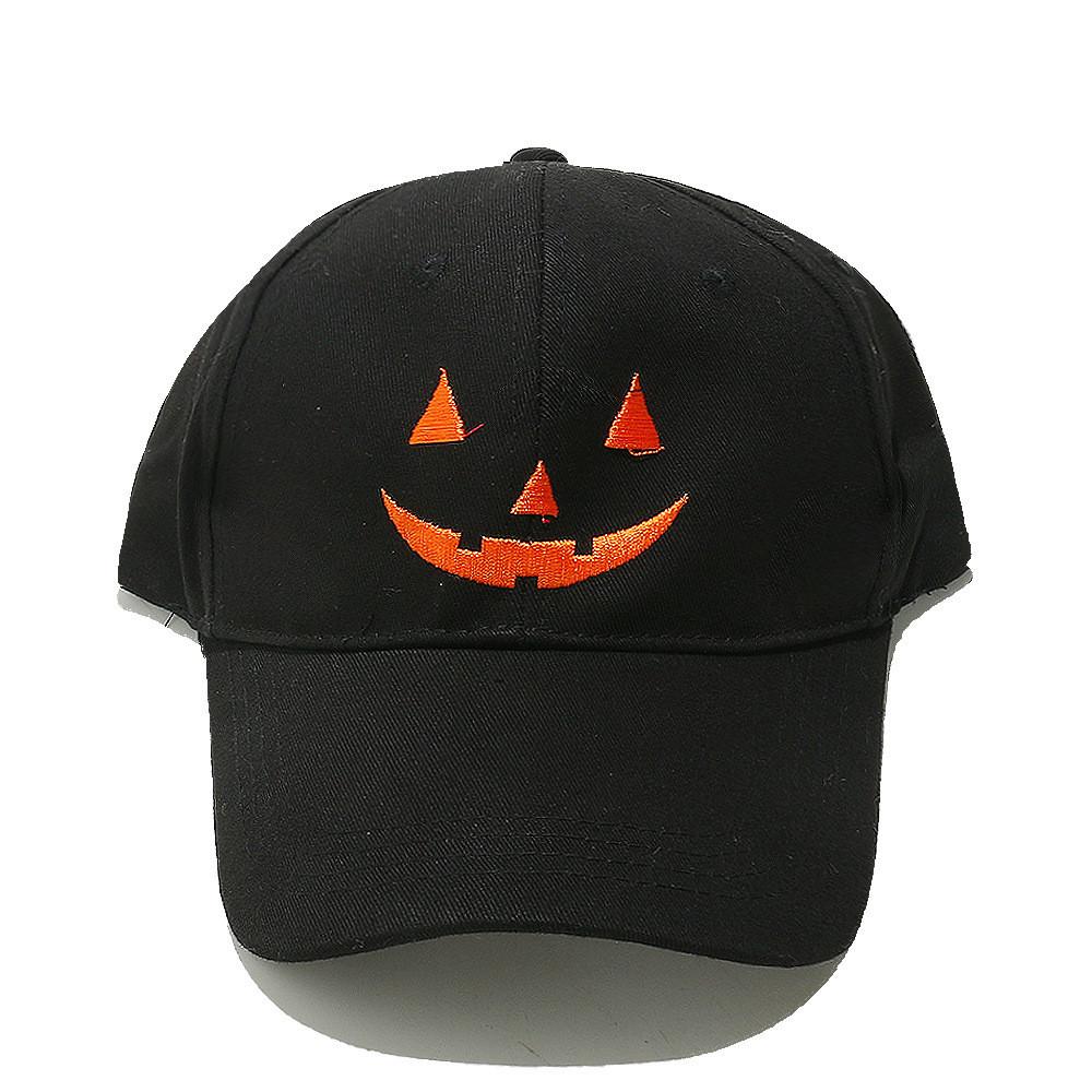 Pumpkin Skull Baseball Cap With Sun Protection For Halloween And Street Style
