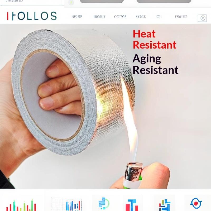 Exhaust Pipe Insulation Tape Exhaust Heat Tape Manifold Downpipe High Temperature Bandage Tape Silver Adhesive Tape