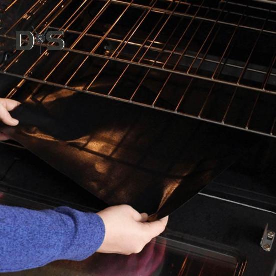 2/4Pcs Non-Stick Oven Liner Large Heavy Duty Oven Protector Reusable Heat Resistant Stovetop Cover for Electric Gas Toaster Microwave