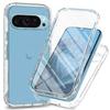 Custodia Integrale Trasparente a 360° per Google Pixel 10 9 Pro XL Antiurto Pellicola Morbida Telaio Anteriore Protezione Dura Cell