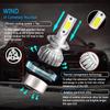 H7 300w Pair 36000lm Cob Led Headlight Bulbs Kit Highlow Beams 6000k White Lamp