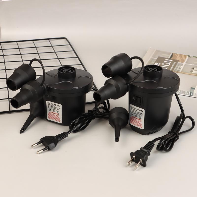 50W Electric Air Pump With 3 Nozzles,Quick 5000Pa Air Pump Inflator Deflator For Air Mattress Beds Pool Toys Raft Vacuum Bag