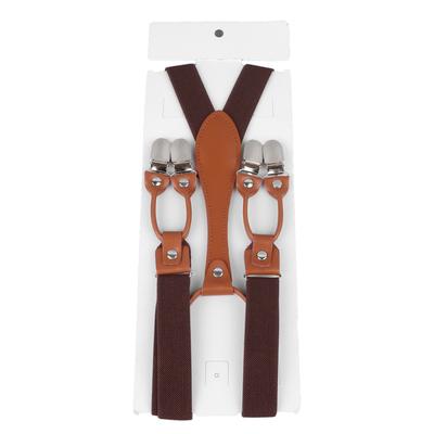 Bretelles pour Homme Double Couche Réglables Élastiques Confortables Robuste pour Homme Mâle Foncé