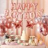 25 Pcs Birthday Party Decorations Happy Birthday Balloon Banner Gold Foil Birthday Party Decorations, Christmas