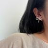 Pärlrosett Örhängen - Koreansk Stil, Retro, Mångsidiga, Eleganta Smycken för Kvinnor