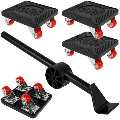 Set di strumenti per sollevare e spostare mobili domestici 330 libbre Strumento per spostare mobili per carichi pesanti Sollevatore e spostatore con rotazione a 360° con 4 ruote