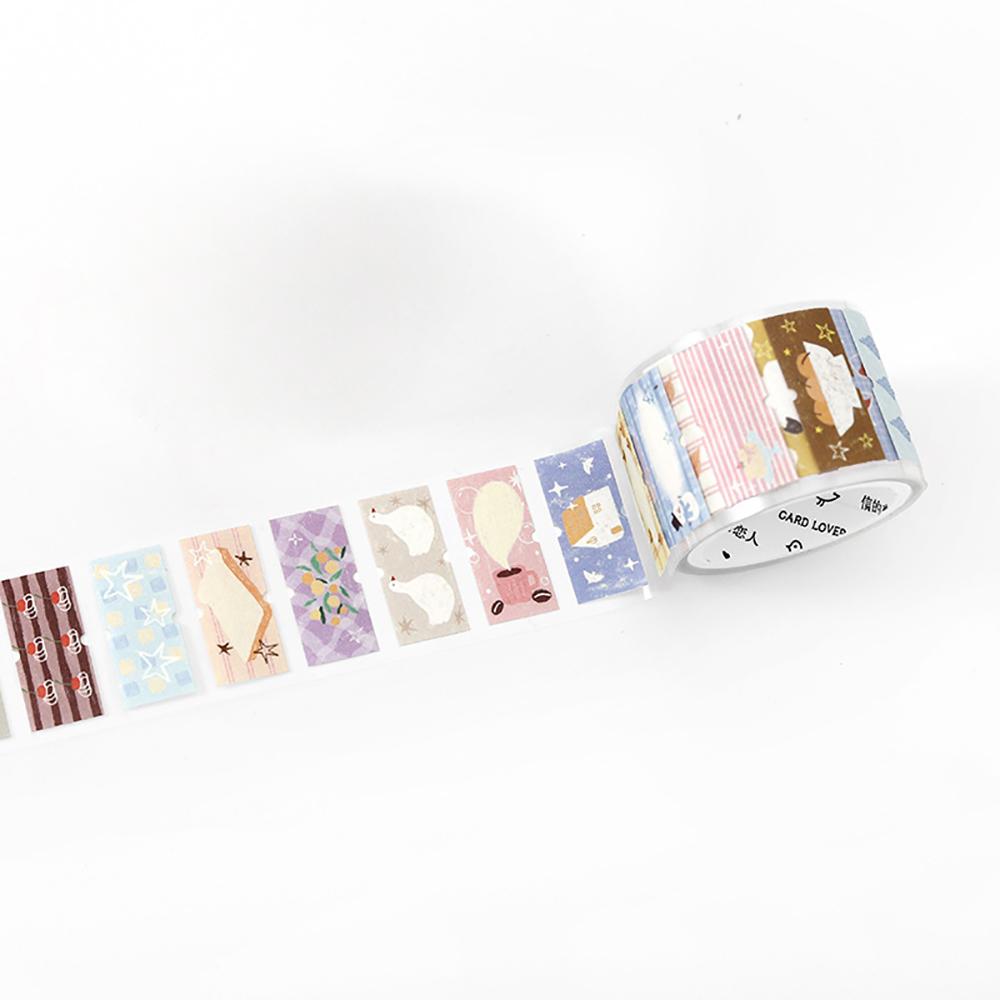 

NEW Cute Sweet Dream House Writable Decorative Label Adhesive Tapes for Junk Journal DIY Paper Scrapbooking Craft Supplies